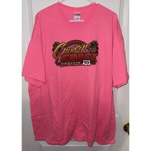 Cruisin The Coast '19 T-Shirt Neon Pink Ladies Size 2XL 2013